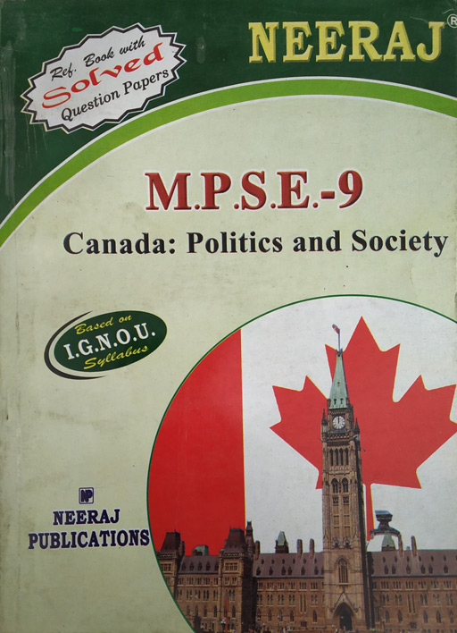Neeraj MPSE - 09 Canada: Politics And Society